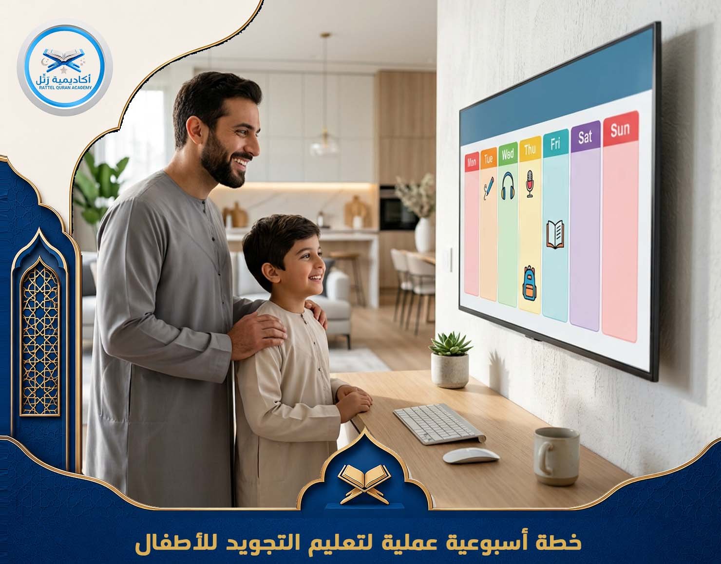 خطة أسبوعية عملية لتعليم التجويد للأطفال