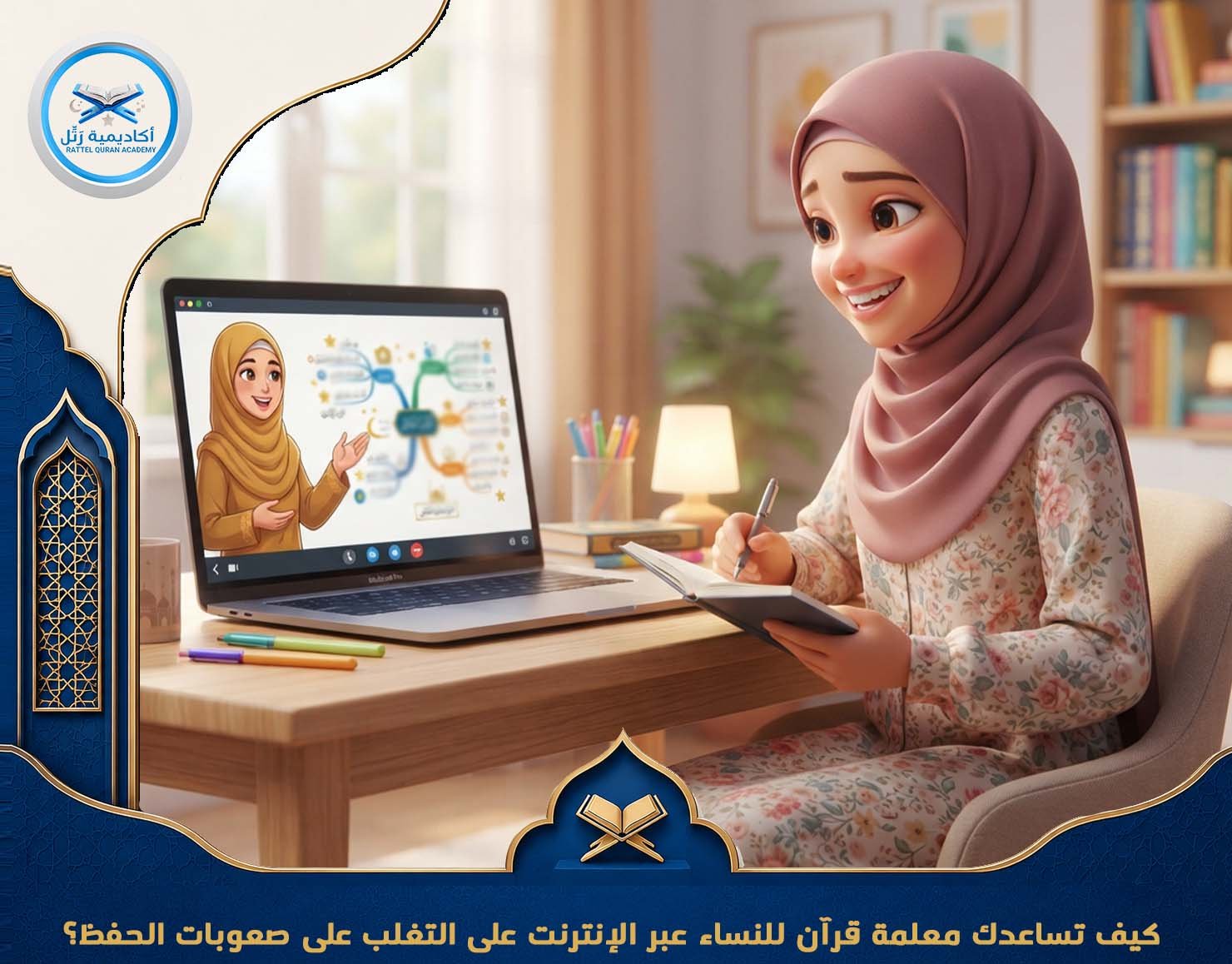 كيف تساعدك معلمة قرآن للنساء عبر الإنترنت على التغلب على صعوبات الحفظ؟