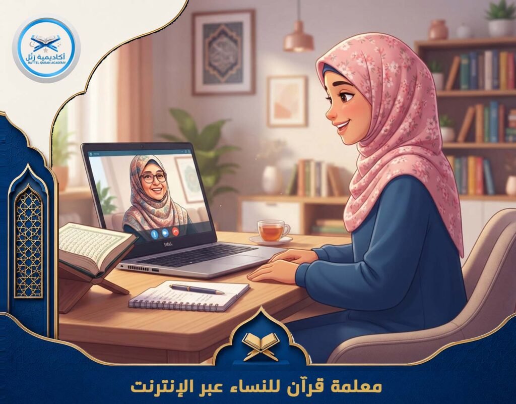معلمة قرآن للنساء عبر الإنترنت