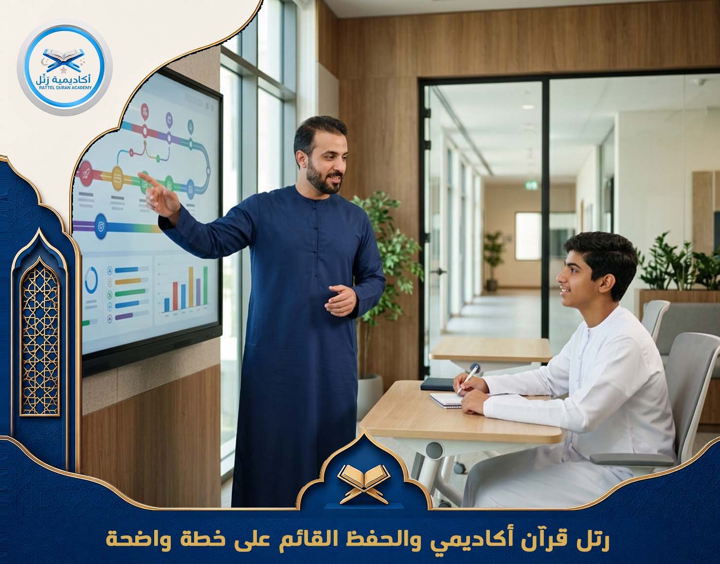 رتل قرآن أكاديمي والحفظ القائم على خطة واضحة